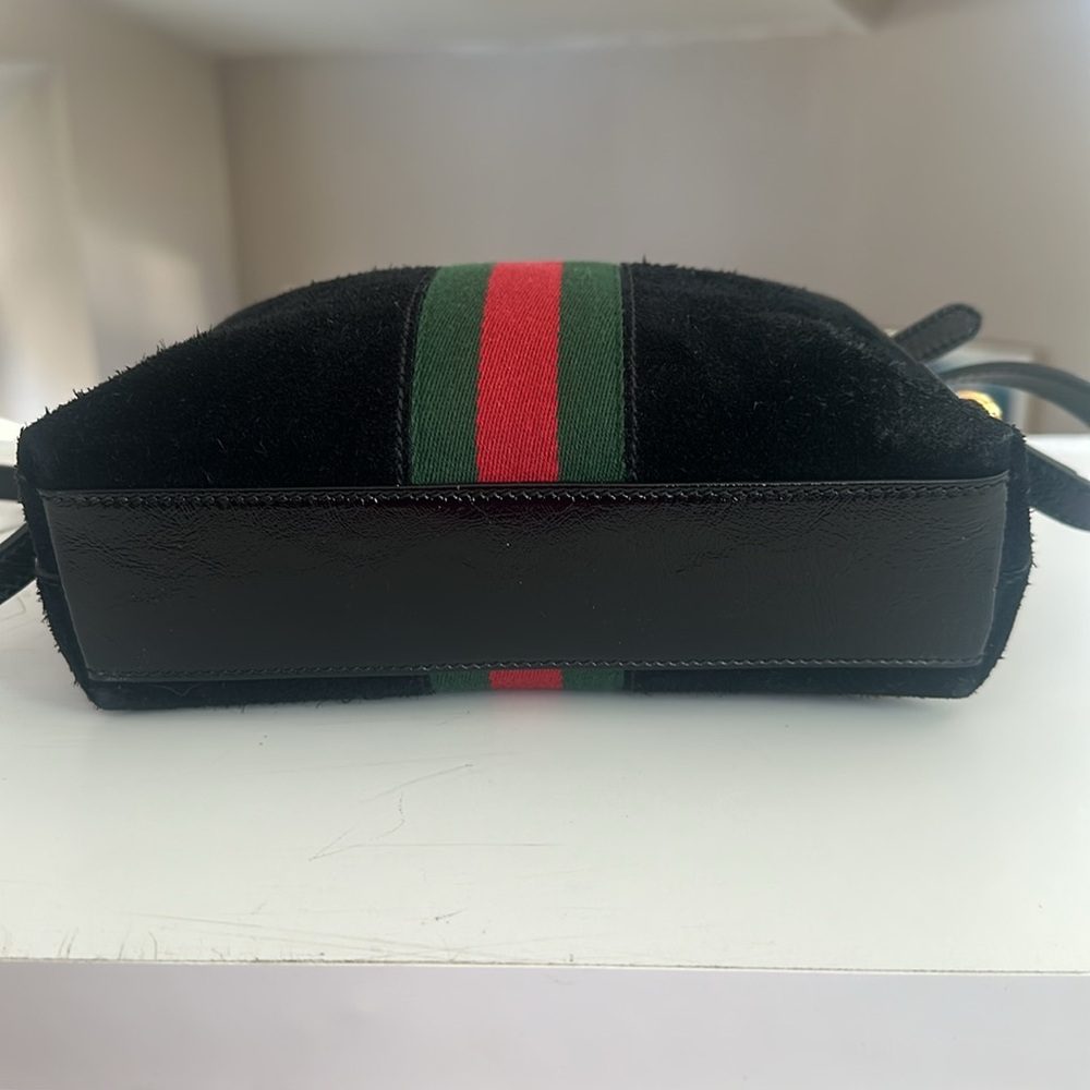 Beautiful Gucci Ophidia black suede Crossbody bag - Picture 8 of 15